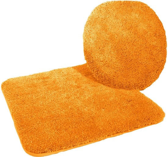 Mattezza bidet 2 in 1, copriwater 47 x 50 cm e tappeto da bagno senza spaziatura 50 x 55 cm, terra