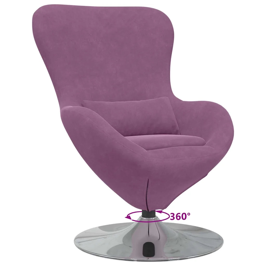 Divano Sedia-Poltrona uovo Viola Velluto