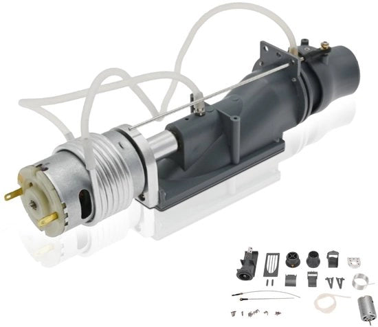Impianto di propulsione RC a pompa a getto - 7.4V - Motore a 540 giri - Set di motori a borstello - Materiale resistente all'usura in plastica e alluminio - Carrozza robusta e flessibile - 150x43mm - Boegschroef