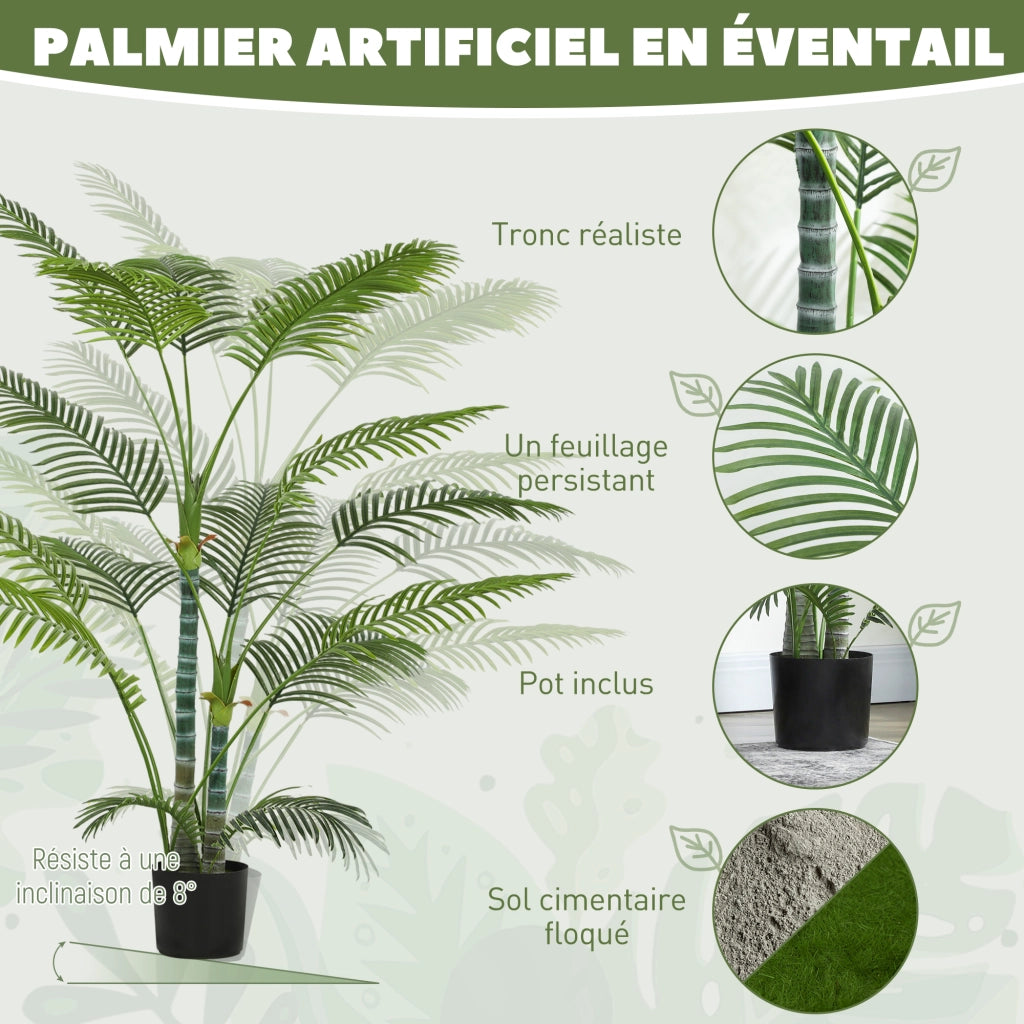 Palma artificiale con vaso ¨C zephmum ¨C verde 170 cm
