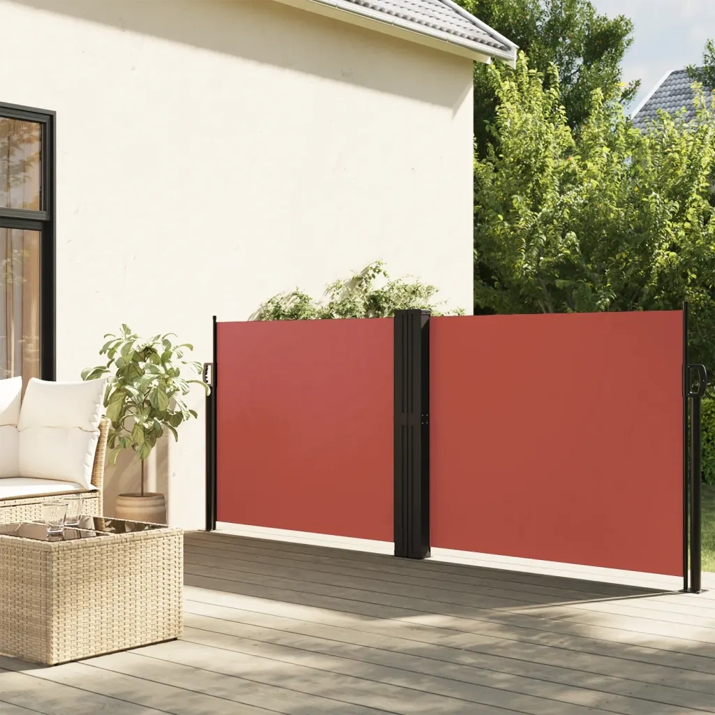 Tenda da Sole | Tenda parasole Laterale Retrattile Terracotta 140x1200 cm