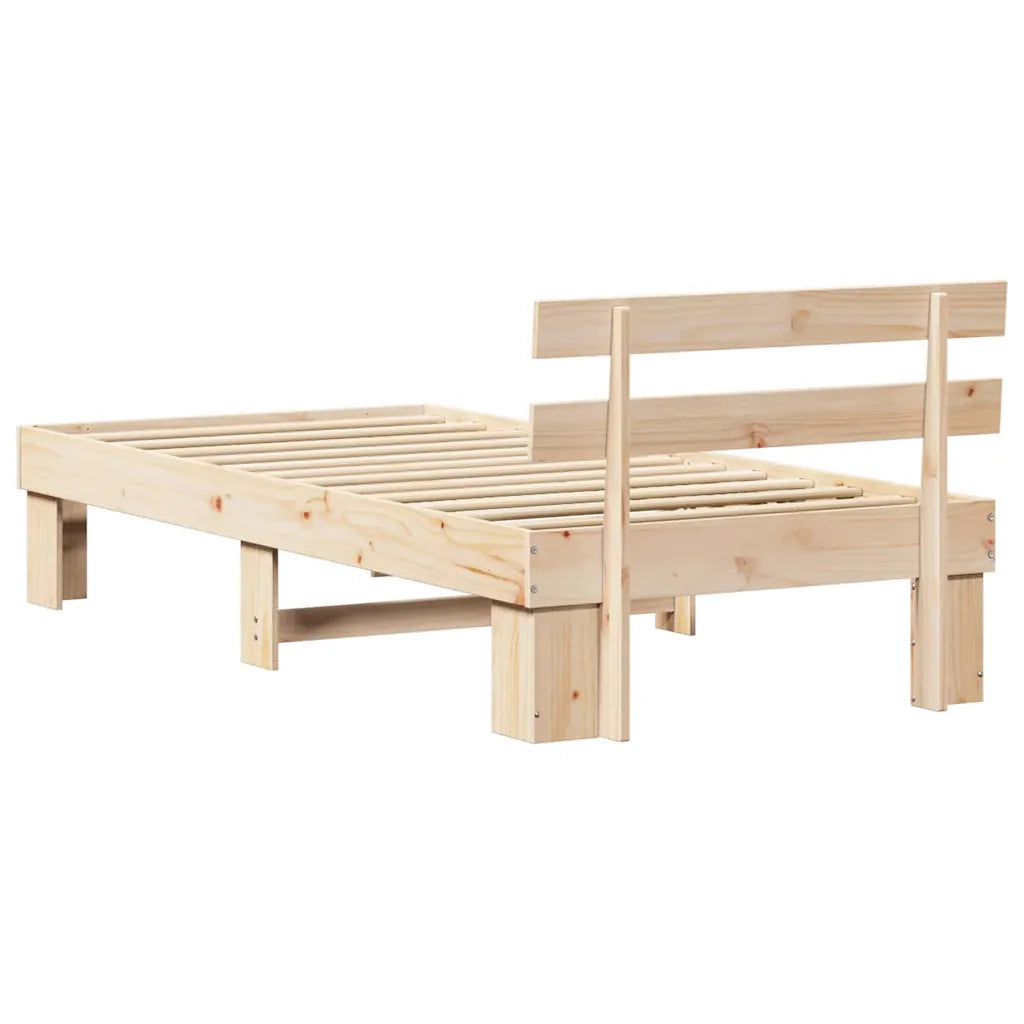 Letto singolo | Letto per adulti | Struttura del letto Naturale 90 x 200 cm Pino massello