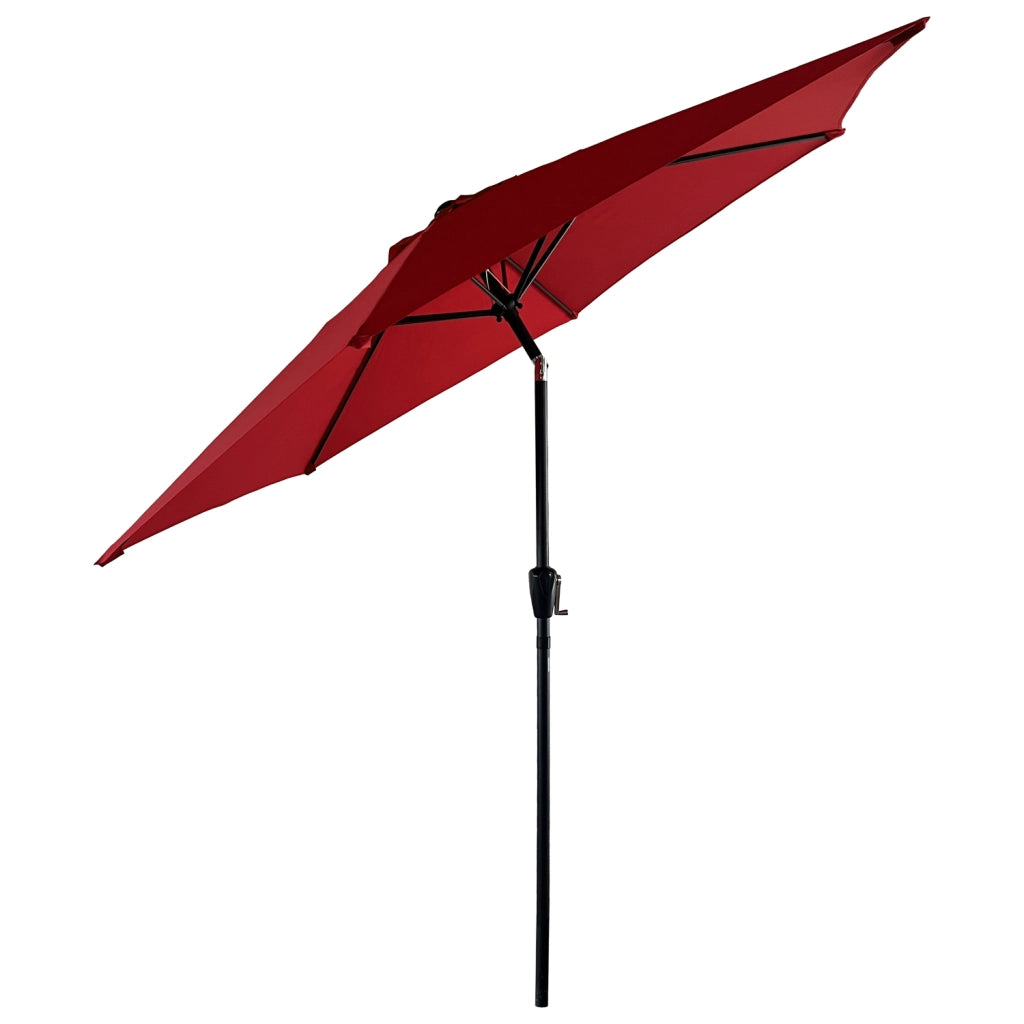 HAPUNAOmbrellone rotondo diritto diametro 2,70m rosso