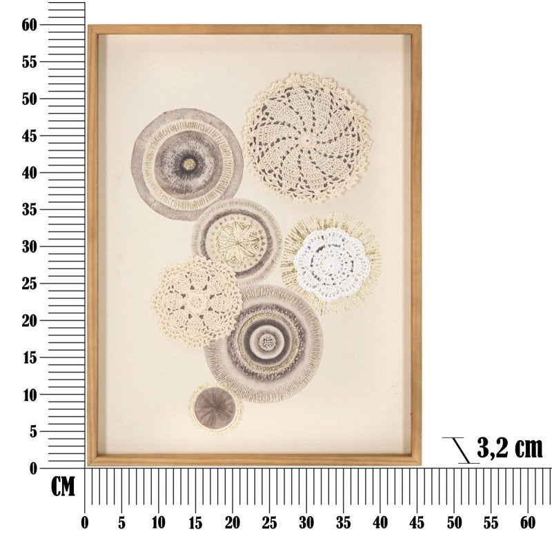 Stampa Su Tela Circly Con Inserti cm 45x3,2x60