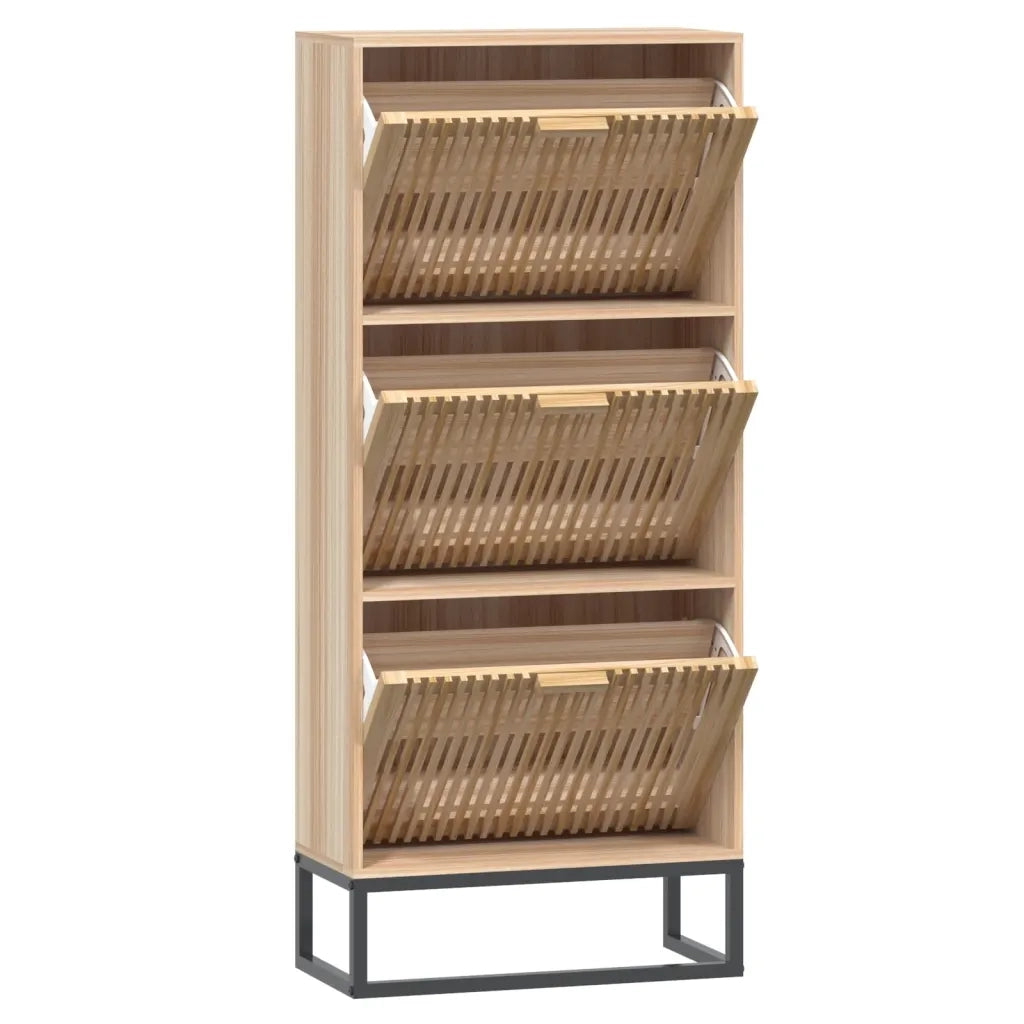 Scarpiera-Scaffale per scarpe 52x25x120 cm in Legno Multistrato