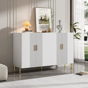 Credenza e buffet 4 ante 2 spazi contenitivi con ripiani regolabili per soggiorno e sala da pranzo 160 × 35 × 100 cm