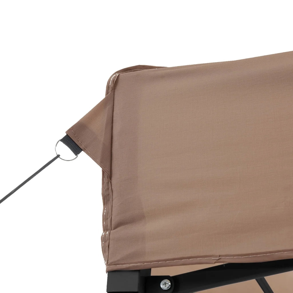 Tenda da Festa Pieghevole Pop-Up - Gazebo Marrone 292x292x315 cm