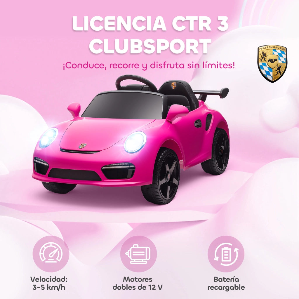 Auto elettrica per bambini con telecomando ¨C zephmum ¨C rosa