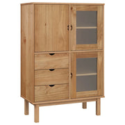 Credenza | Madia | Buffet da pranzo | Armadio da pranzo OTTA 85x43x125 cm in Legno Massello di Pino