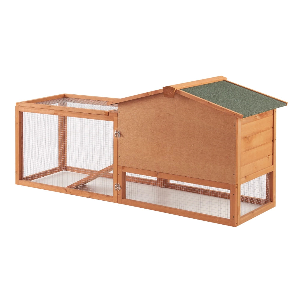 Conigliera a due livelli 68 x 156 x 52 cm abete naturale 03_0006809