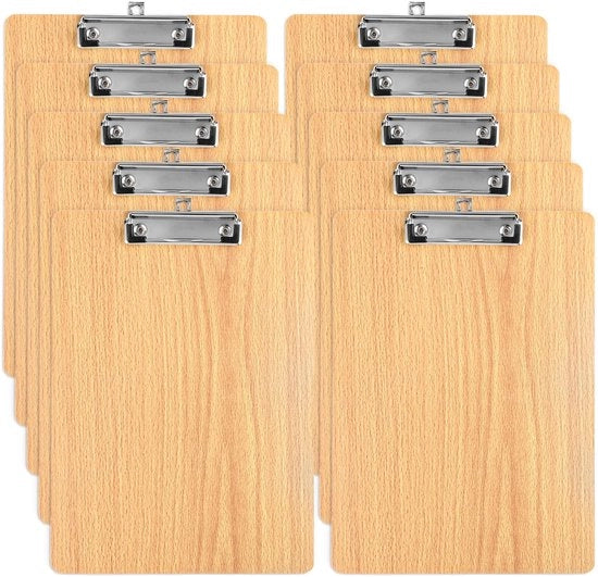 Bastone da disegno A4 - Adatto per ufficio e scuola - 10 pezzi - Miele - Legno