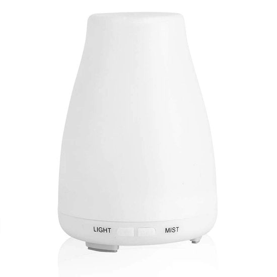 Diffusore aromaterapia 200 ml - Umidificatore - Nebulizzazione ultrasonica - Timer regolabile - 7 colori di luce ambiente - Design ultra-stile