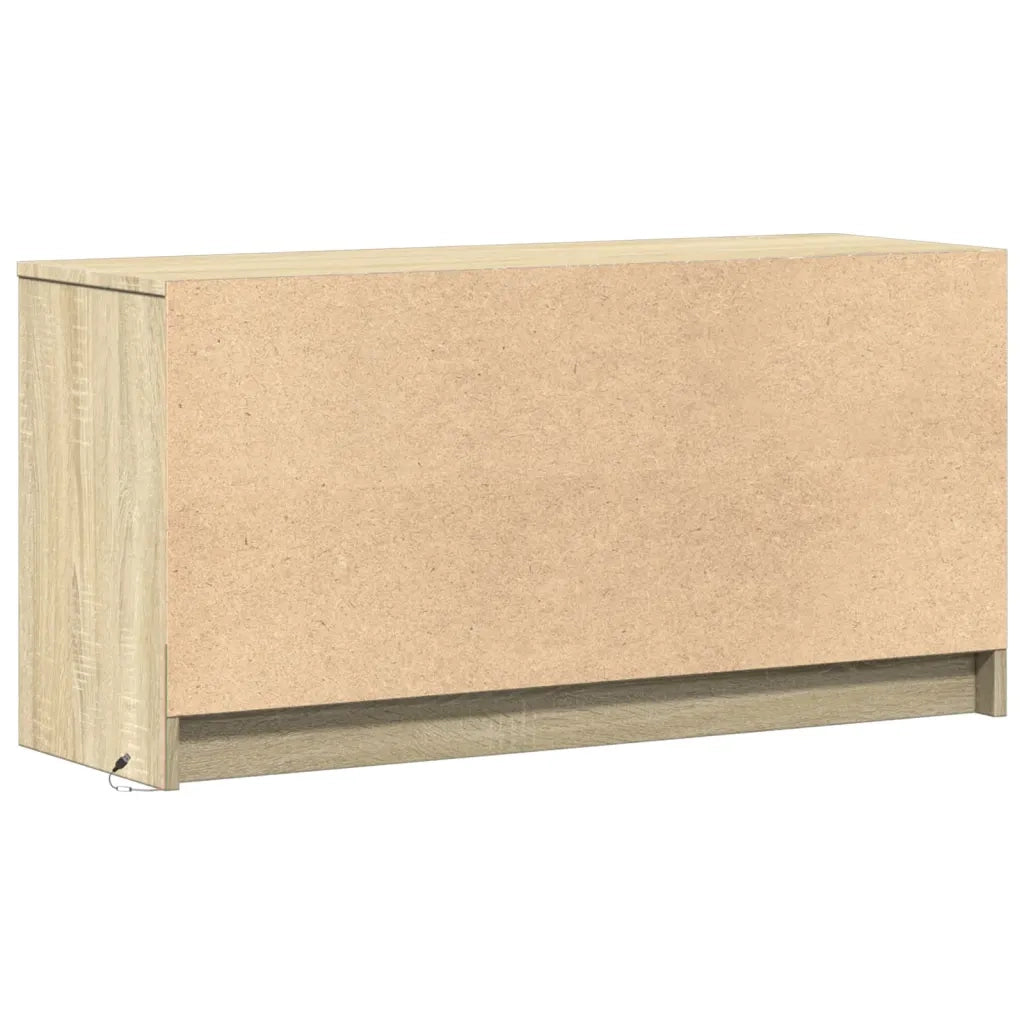 Mobile TV | Armadietto TV | Mobile Porta TV con LED Rovere Sonoma 100x34x50cm in Truciolato