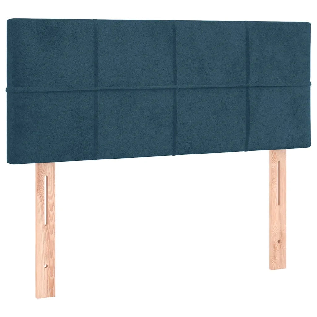 Testiera-Testata-Testiera Decorativa Blu Scuro 80x5x78/88 cm in Velluto 372045