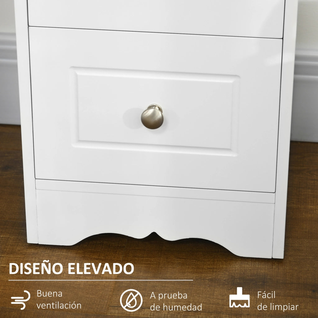 Cassettiera Bianco 3 Cassetti ¨C Minimal ¨C 29.8x29.8x68.5 cm