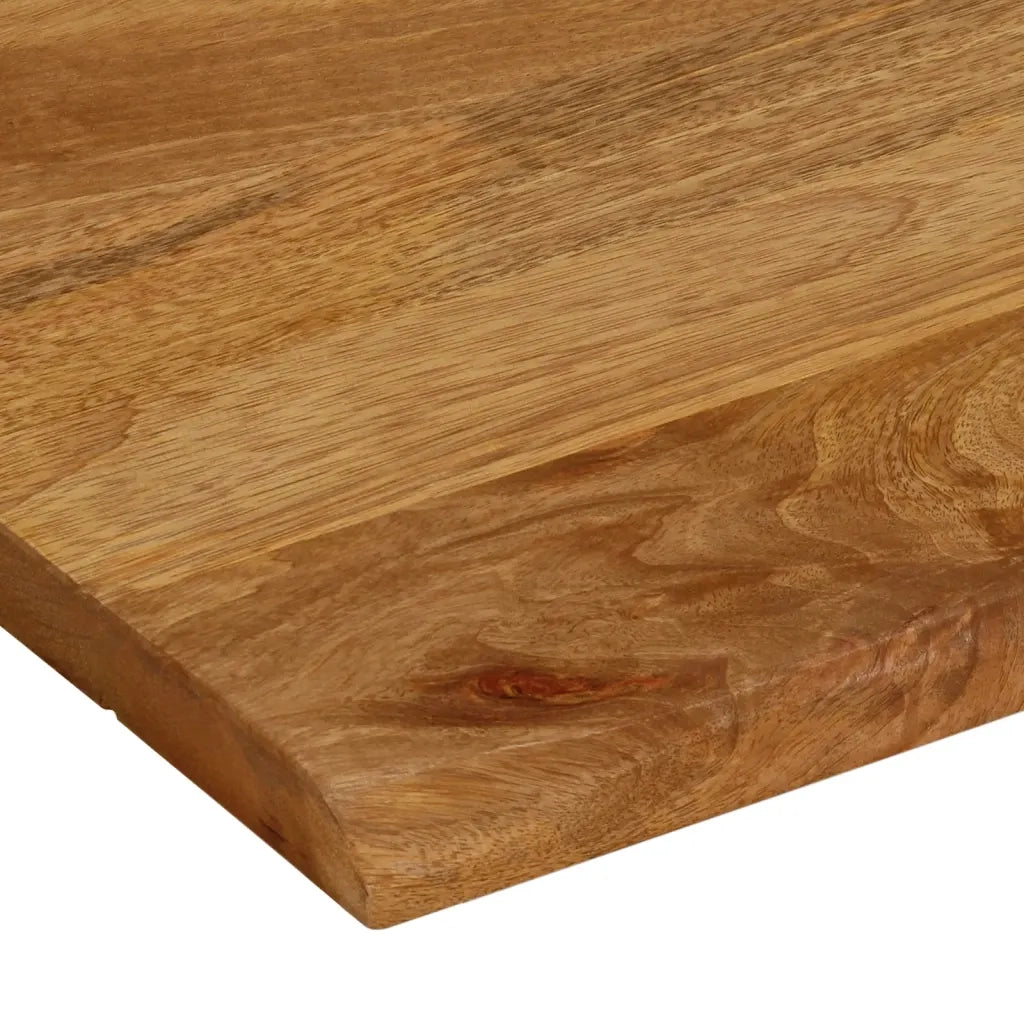 Piano Tavolo Bordi Vivi 60x60x3,8 cm in Legno Massello di Mango 370594