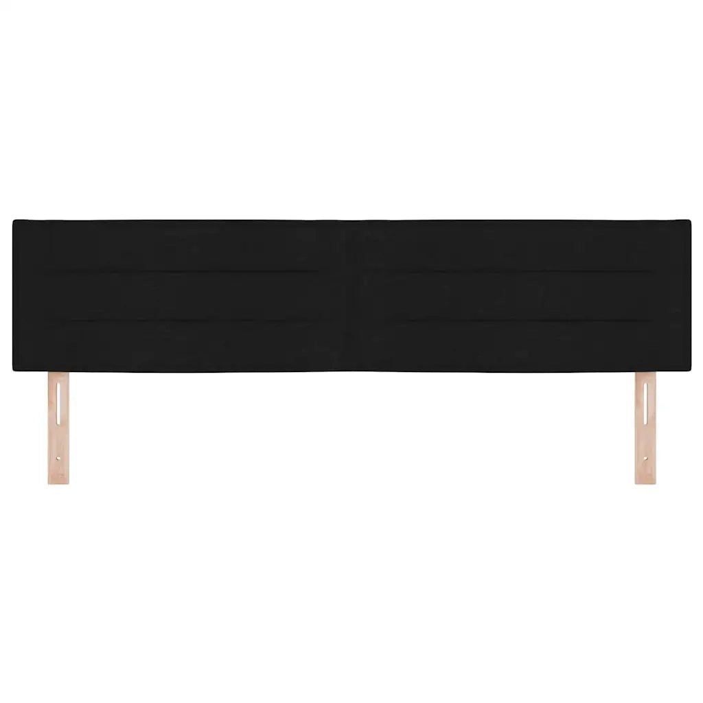 Testiera | Testata LED con strisce LED con Testiera | Testata Nero 180 cm Tessuto
