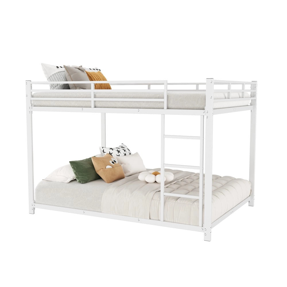 Letto a Castello in Metallo Bianco 140x200 ¨C MINIMAL ¨C Metallo Bianco