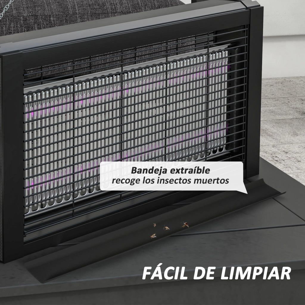 Lampada Antizanzare LED per Interni ¨C zephmum ¨C Nero 49x6x25 cm