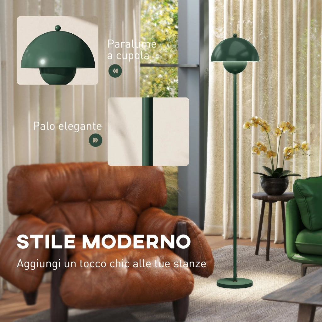 Lampada da Terra ¨C zephmum ¨C Verde, Acciaio, ?30x155 cm