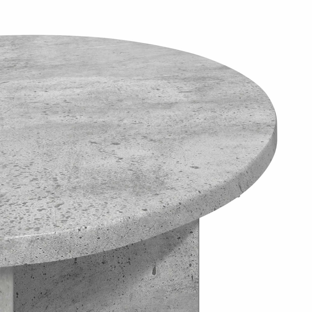Tavolo laterale 2 pz Grigio Cemento Ø 39 x 38 cm 8001086