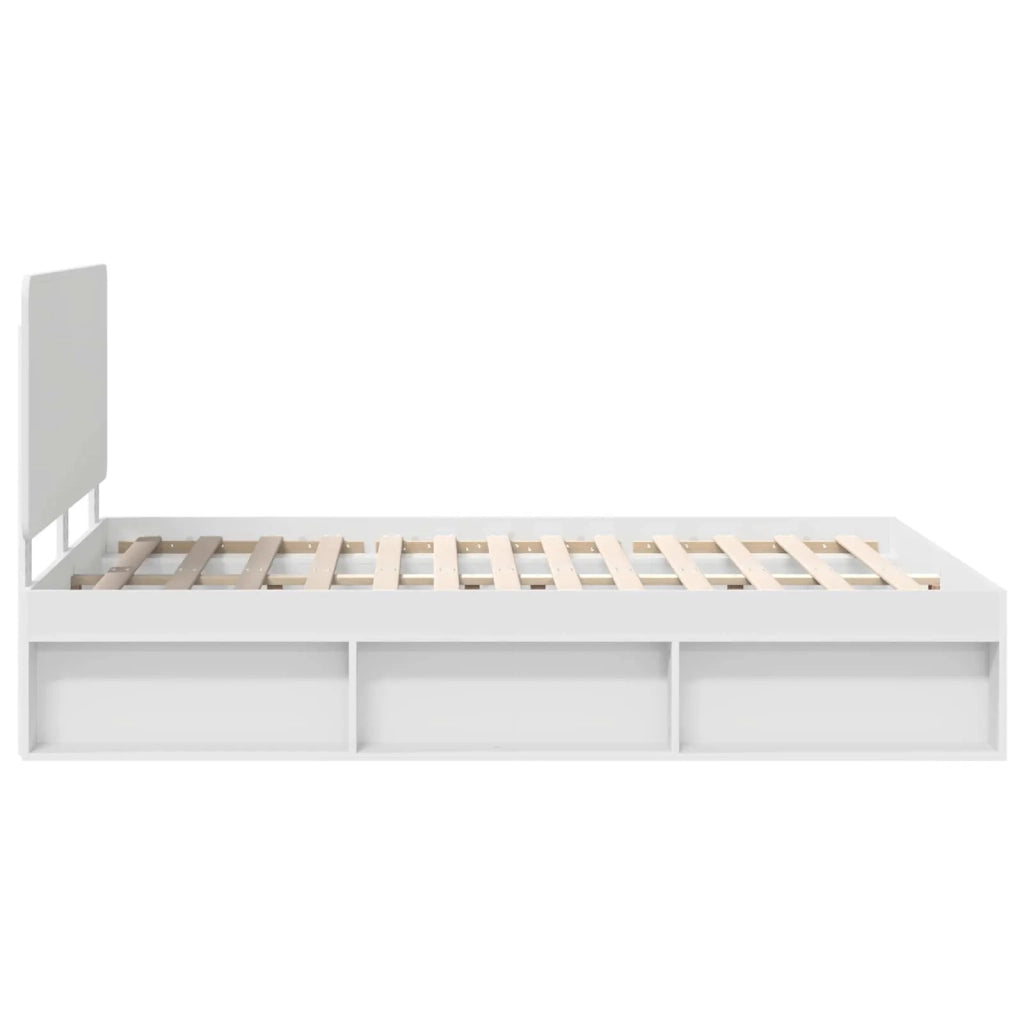 Struttura del letto Bianco 140 x 190 cm Pino massello 3412488