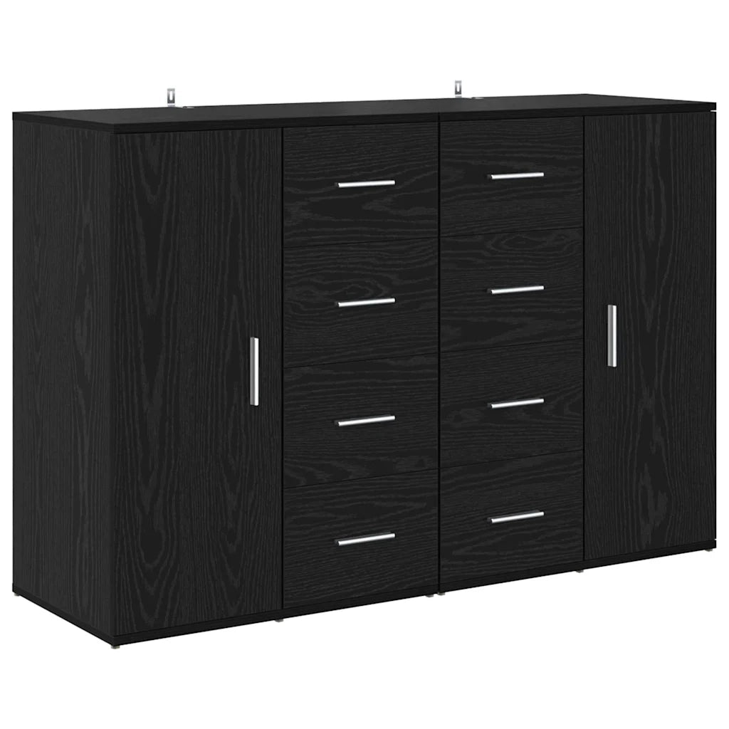 Credenza | Sideboards Corona 2 pcs Rovere Nero 59 x 39 x 80 cm