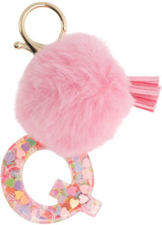 Sostegno per chiavi con pennello - Sostegno per chiavi con iniziali - Sostegno per chiavi femminile - Sostegno per chiavi auto - Sostegno per chiavi in pelle - Duraturo e robusto 11 cm