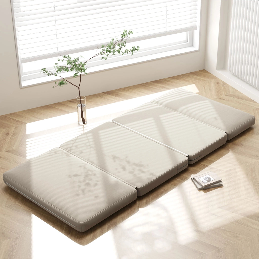 Poltrona Relax Faltbar e Letto Singolo ¨C Minimal ¨C Beige, 120 cm
