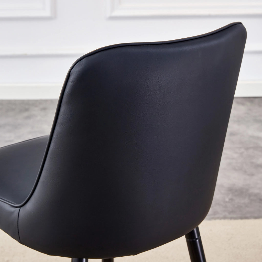 SGABELLI ALTI Set da 2 pezzi 100 cm PU nero e metallo