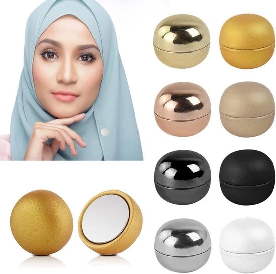 Set di 8 Magneti Ronde Colorati per Capelli e Abbigliamento