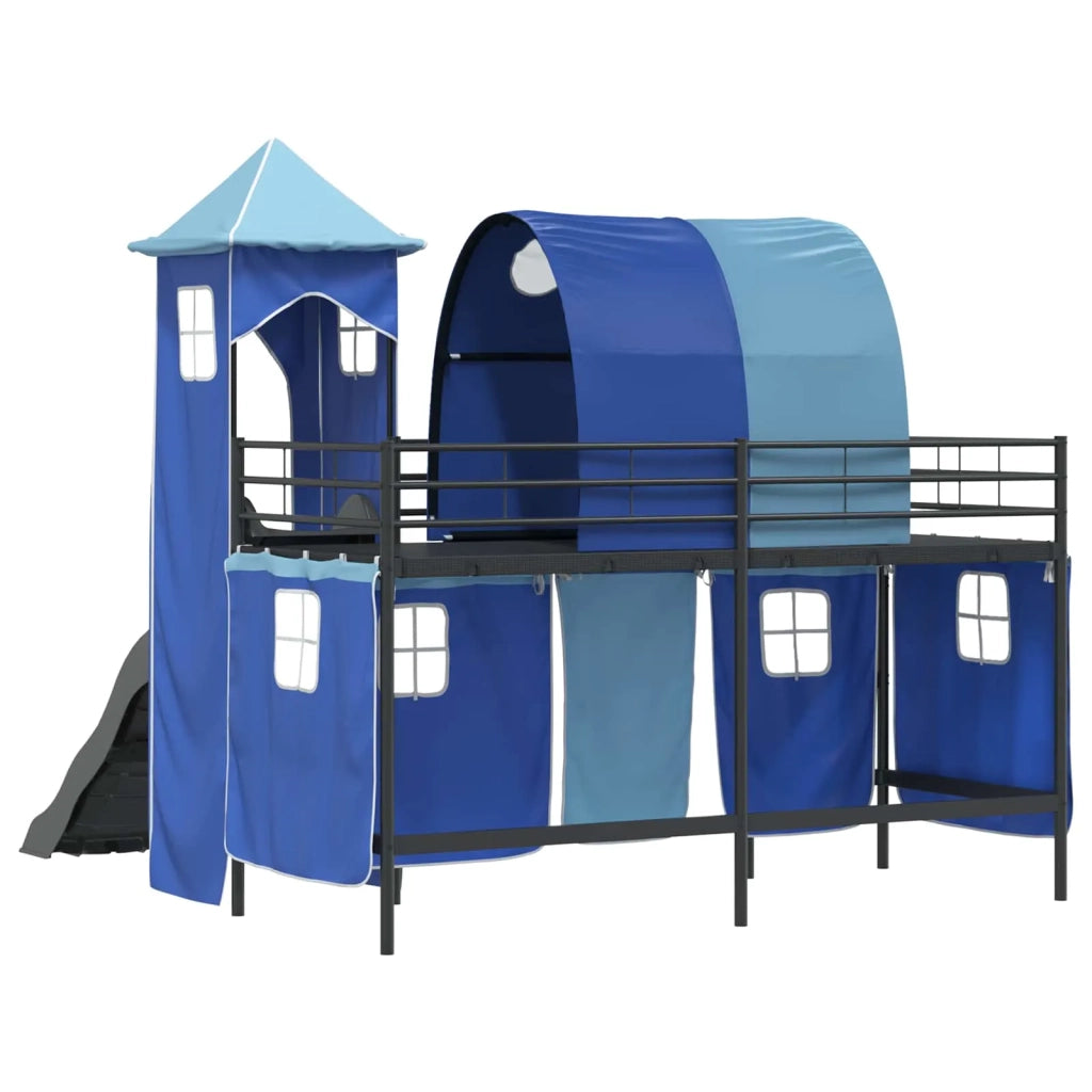 Struttura del letto loft per bambini Nero e Blu 90 x 190 cm 42020880