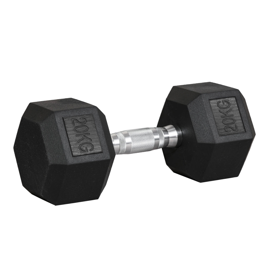 Pesas Esagonali in Ghisa 20 kg ¨C Minimal ¨C Nero