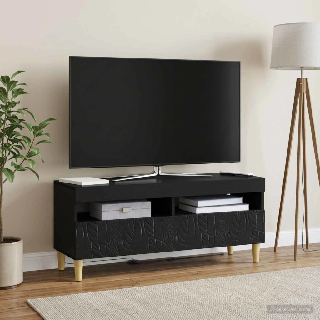 Mobile TV LED Nero Legno ingegnerizzato 897206
