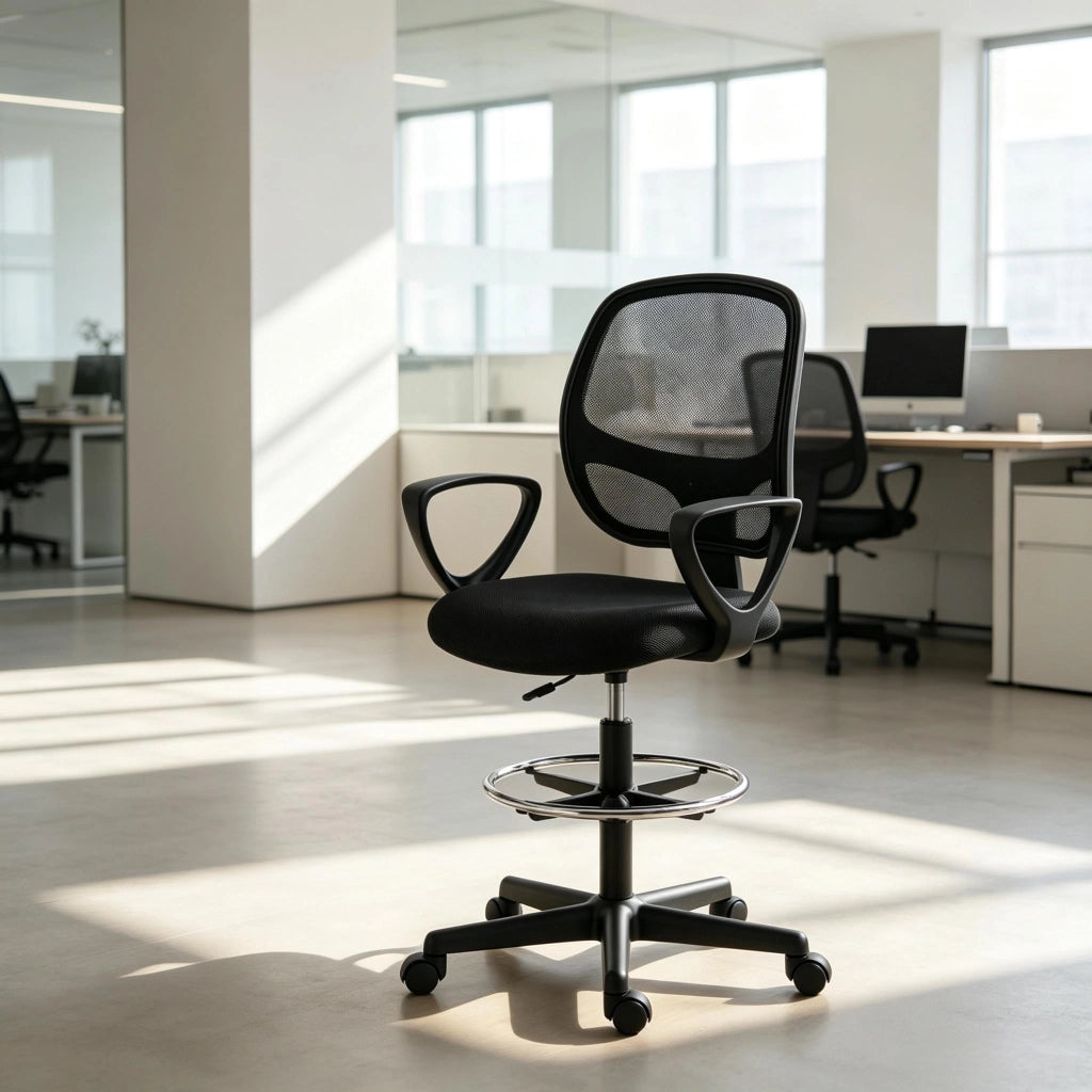 Sedia ergonomica da scrittura con poggiapiedi e funzione reclinabile, sedia da ufficio regolabile in altezza (solo con sedia da ufficio)