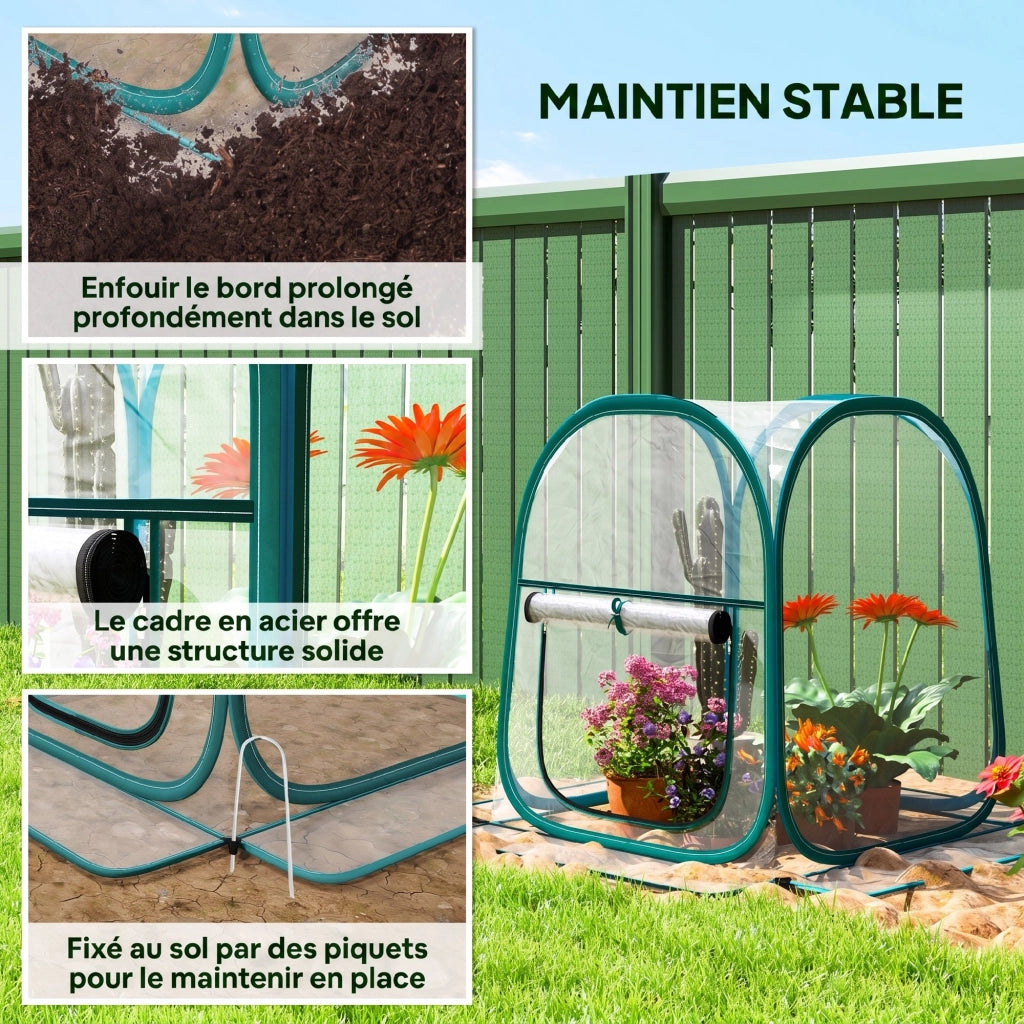 Mini Serra ¨C zephmum ¨C PVC Trasparente 70x70x80 cm