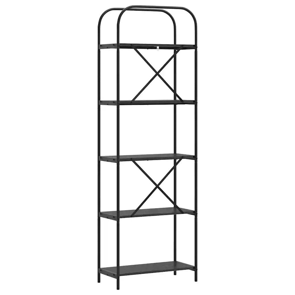 Libreria Rovere Nero 60 x 30 x 183 cm Legno multistrato 879851