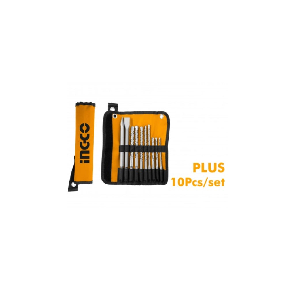 SET 10PZ PUNTE E SCALPELLI SDS PLUS AKD2101 INGCO