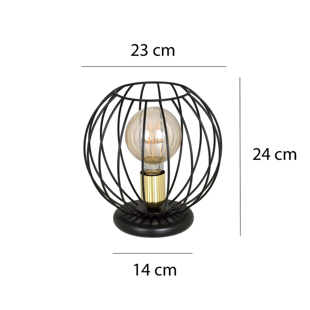Lampade Da Scrivania Contemporaneo Omoikane Acciaio Nero 1 Luce E27 Ip20