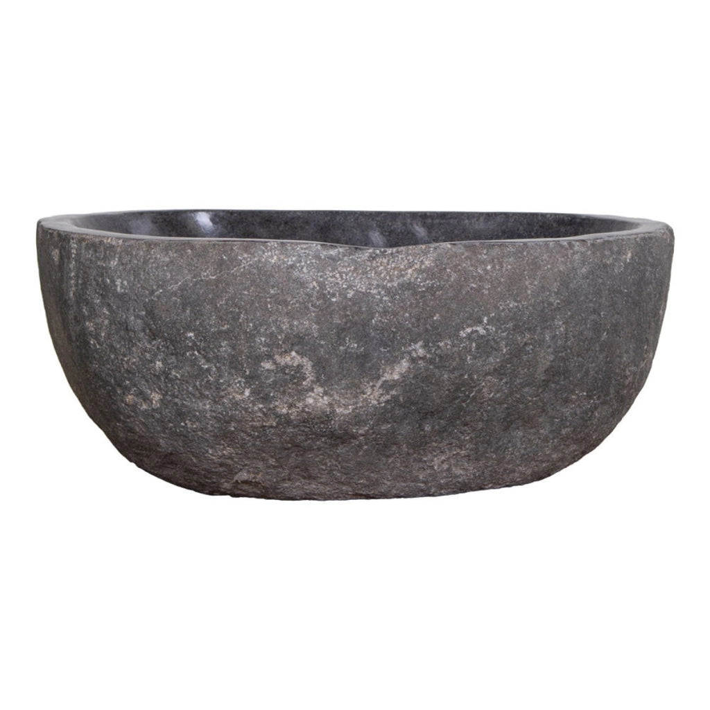 Lavabo Donau, Grigio, Pietra, 40x35x15 cm
