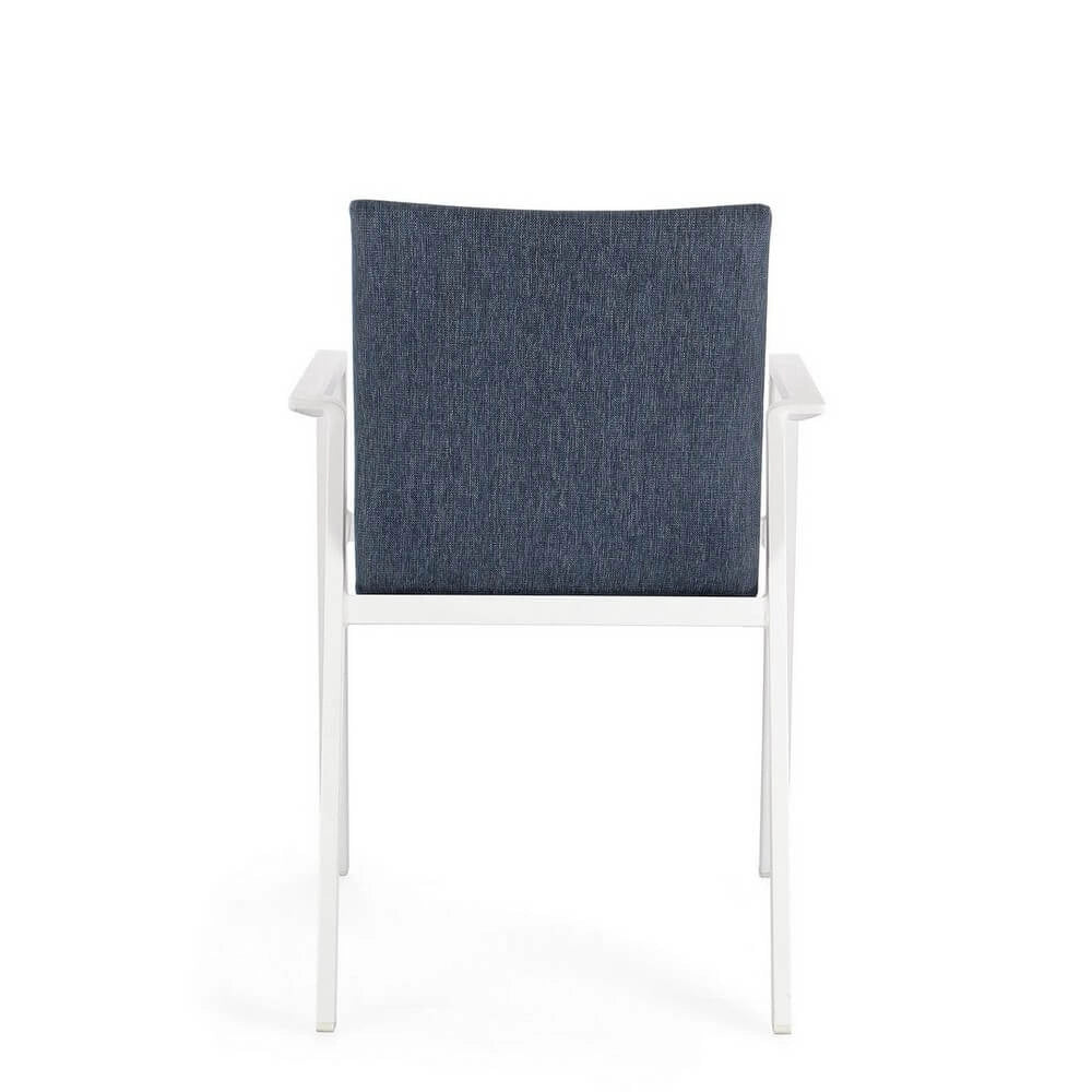 Set di 4 Sedia da Esterno con Braccioli in Alluminio e Tessuto - CLASSICAL