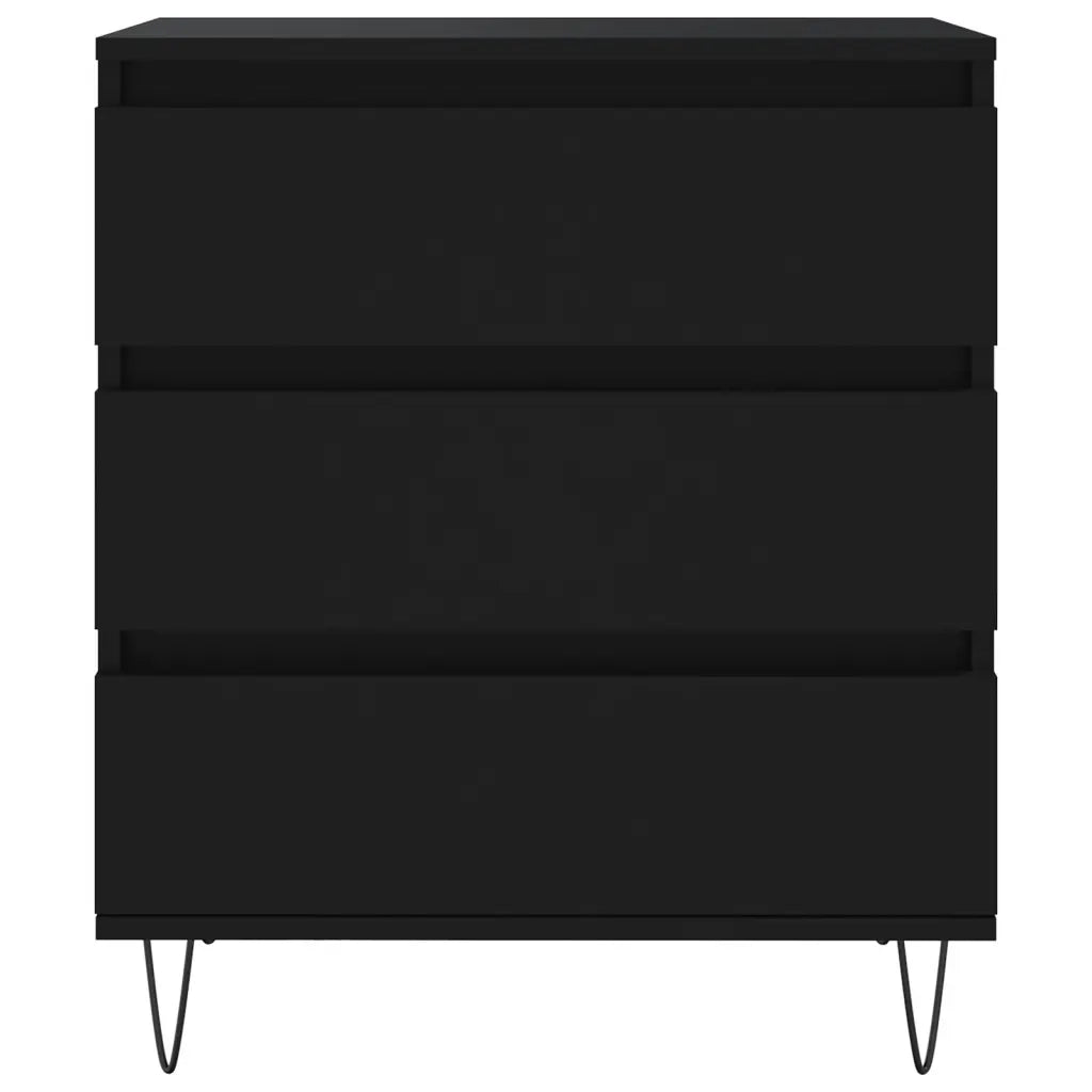 Credenza | Madia | Buffet da pranzo | Armadio da pranzo Nero 60x35x70 cm in Legno Multistrato