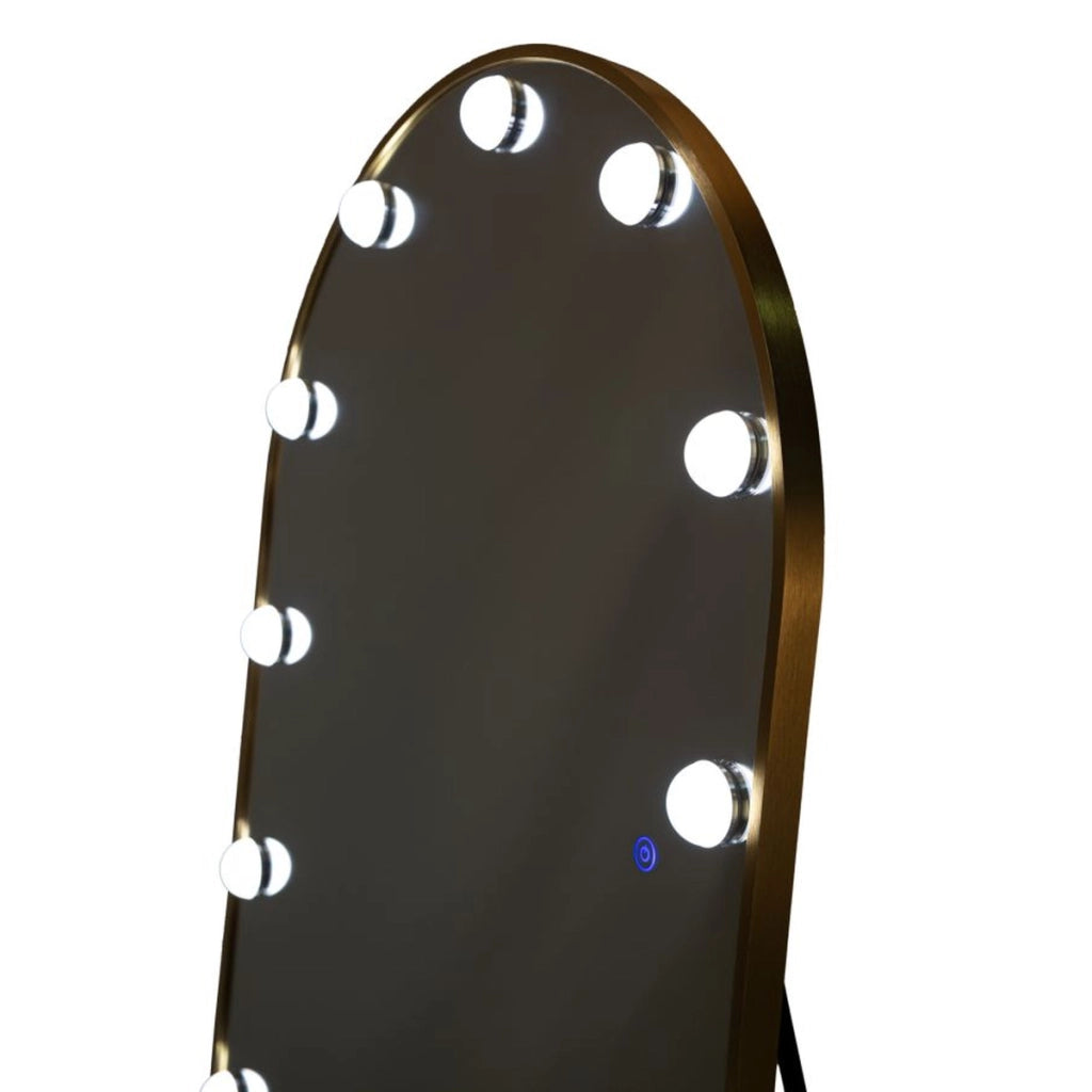 Specchio da Terra VKH1053, Oro, Vetro, 70x6x170 cm