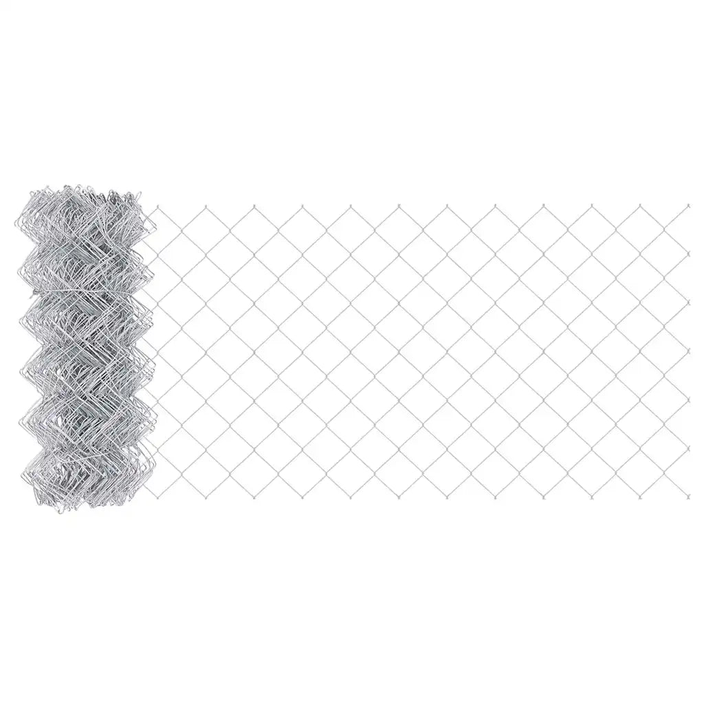 Palo della recinzione | Pannello per recinzione Argento 10 x 1 m (rete 40 x 40 mm)