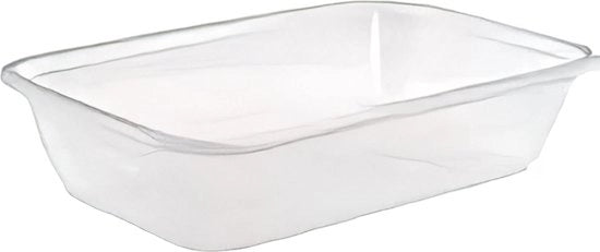 Set di 4 contenitori a vetrina di 3 litri di qualità austriaca (blu 28 x 18 x 8 cm)