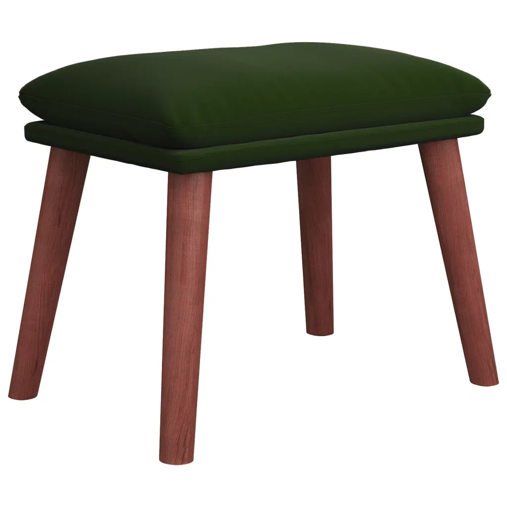 Poggiapiedi Verde Scuro 45x29,5x35 cm in Velluto 341470