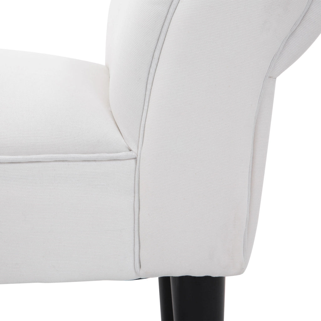 Panca Imbottita con Braccioli per Ingresso ¨C Xylo ¨C Legno Massello Bianco 102x36x51cm