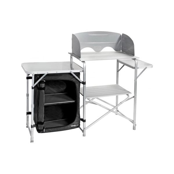 Mobile campeggio brunner 0426034n.c03 snack easy silver e black silver