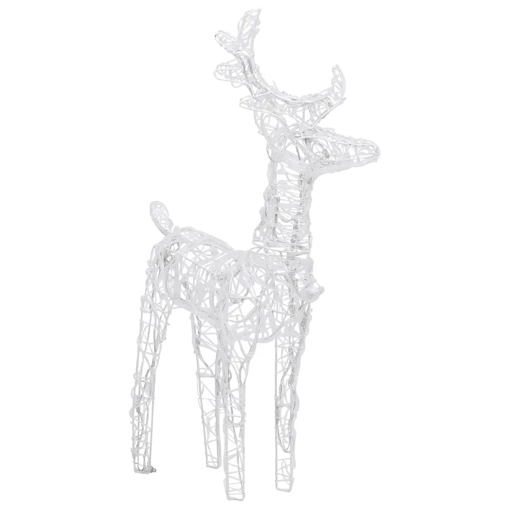 Renne di Natale 6 pz Bianco Freddo 240 LED in Acrilico 3154256