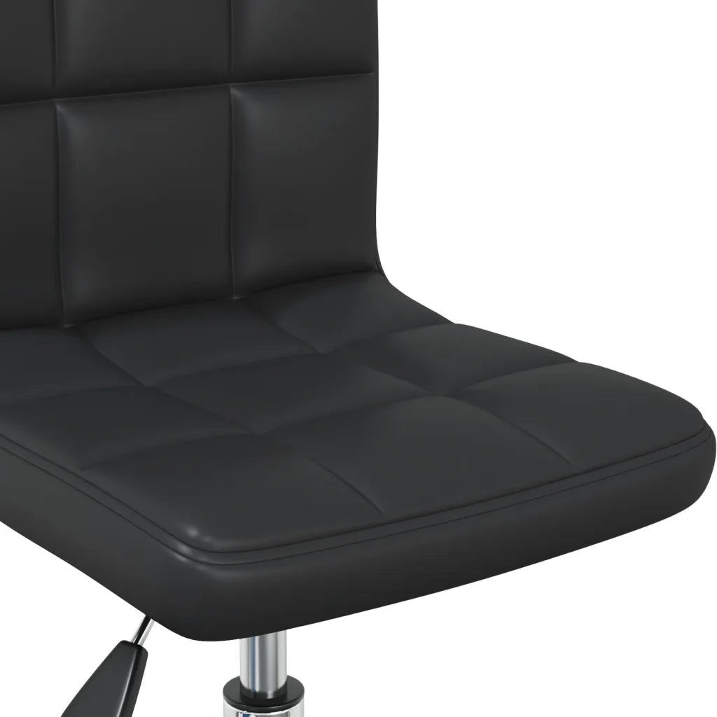 Sedia da Ufficio Girevole Nera in Similpelle 334334
